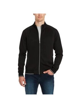 Robert Graham Men's Black Full-Zip Sweater Jacket , size XL